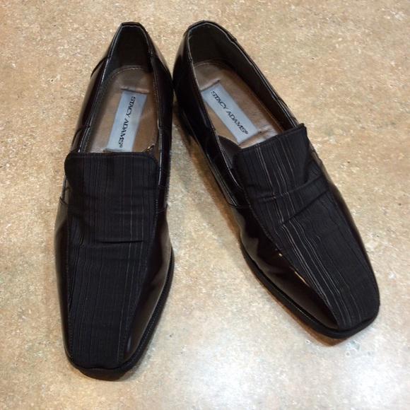 STACY ADAMS BROWN DRESS LOAFERS - Picture 8 of 8
